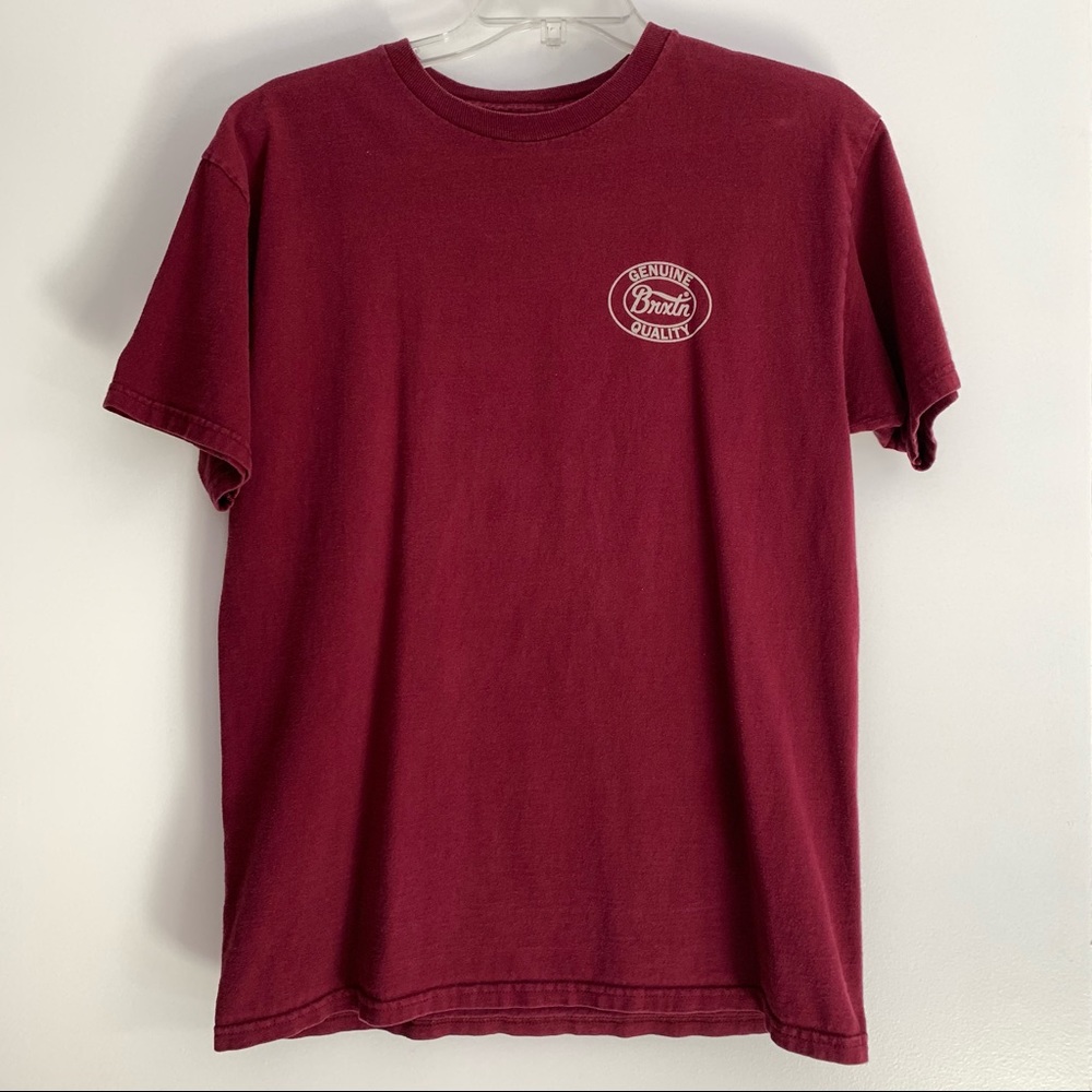 BURGUNDY BRIXTON T SHIRT